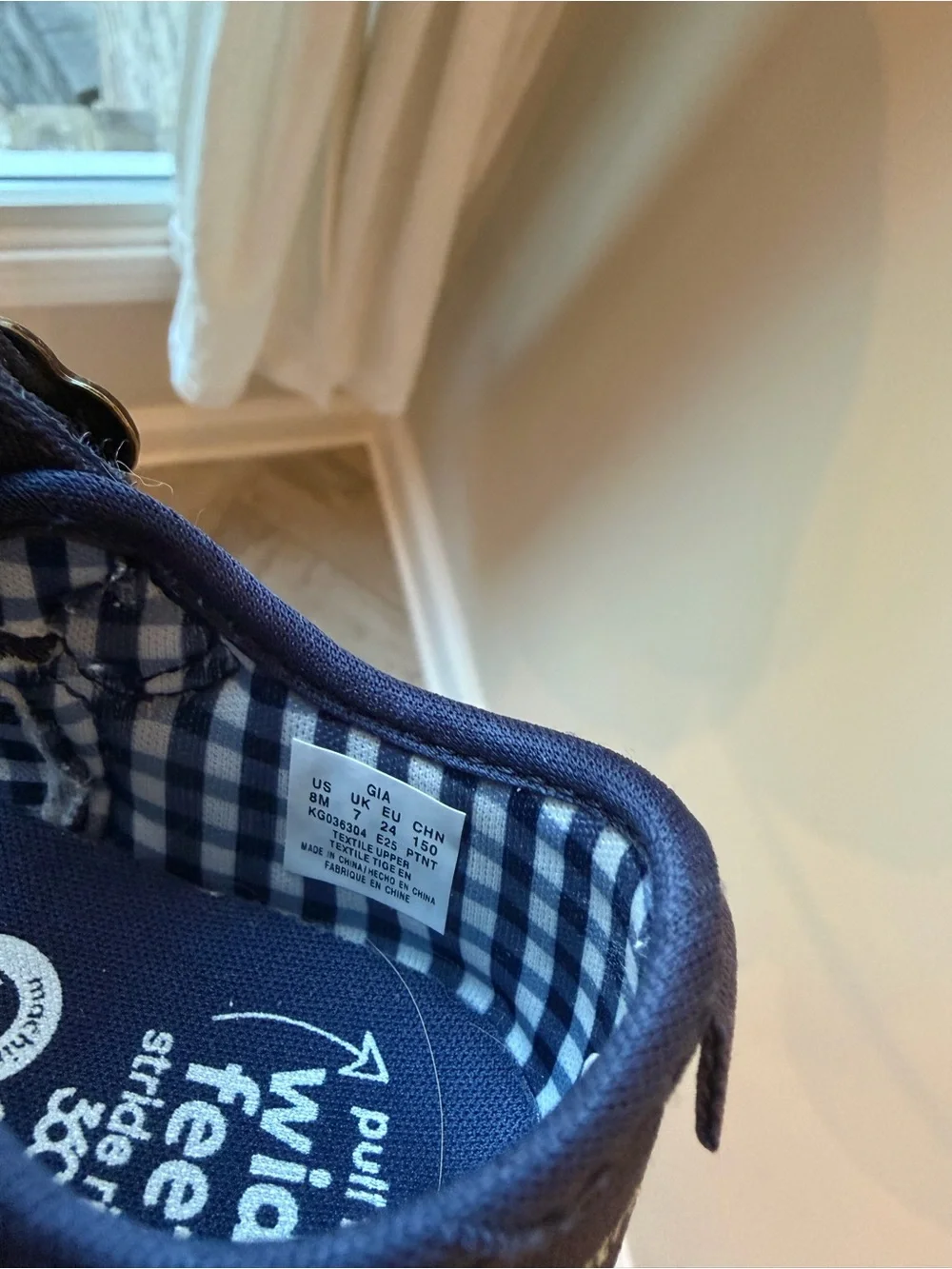 Stride Rite Navy Canvas Mary Jane Kids Shoes